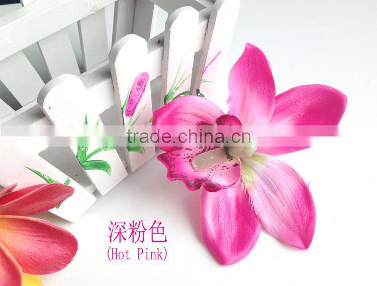Artificial Cymbidium Hair Flower Orchid Flowers Hair Clip