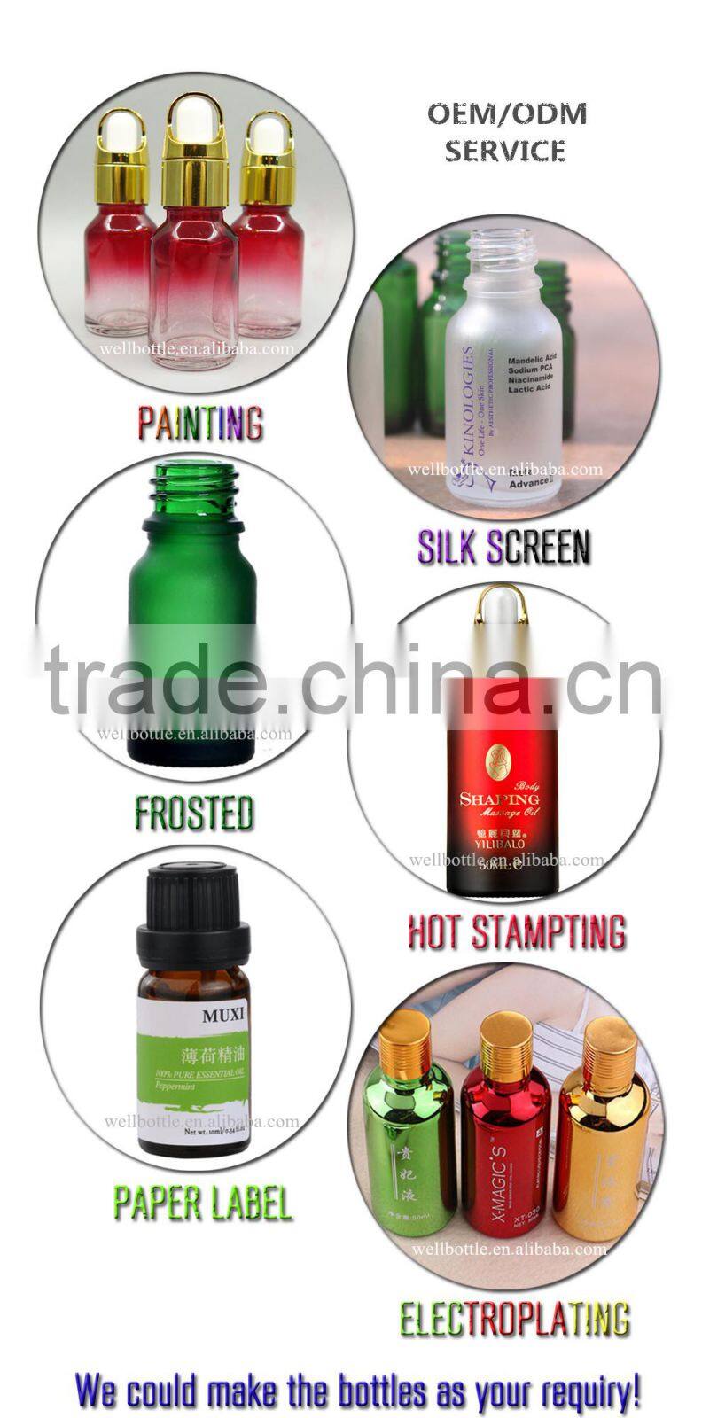Trade Assurance 30ml skull head glass e liquid dropper bottle black frosted glass dropper bottle