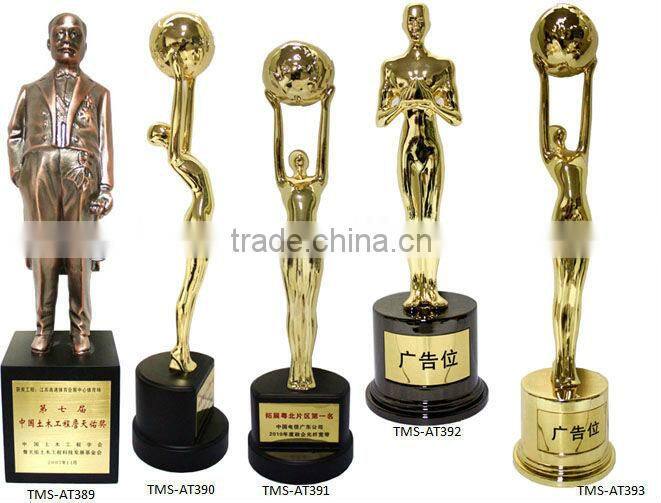 custom resin soccer trophy