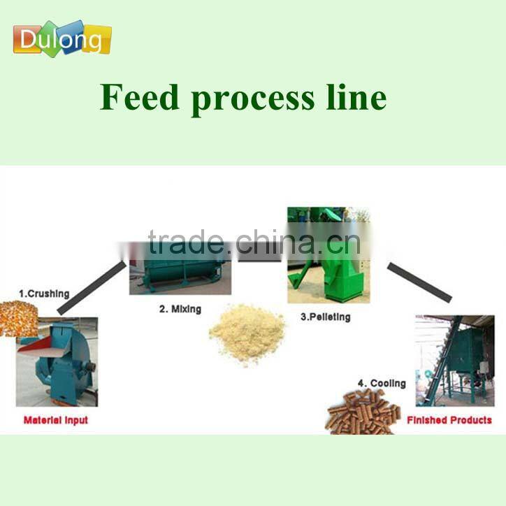 Production 200-300KG/H animal feed pellet machine