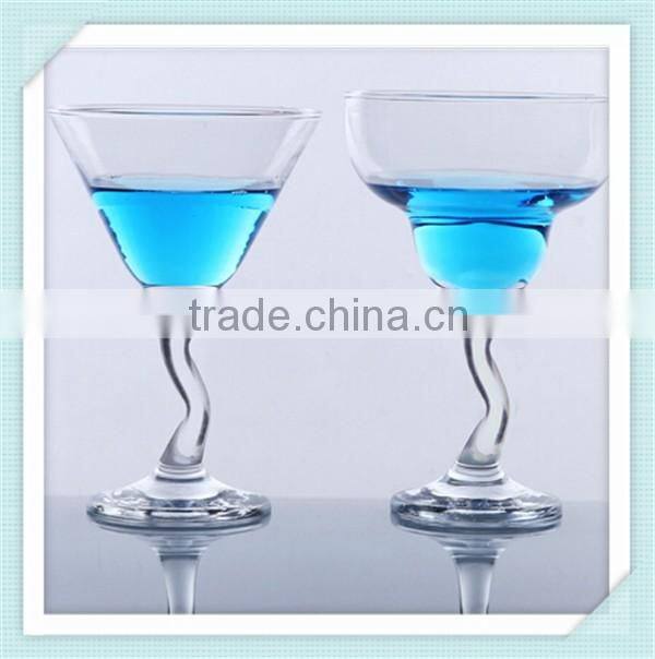 2016 wholesale cocktail glasses handmade crystal lead free cocktail cup with high quality