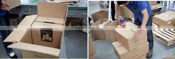 Creative artistical straight clear high quality glass vase for decoration