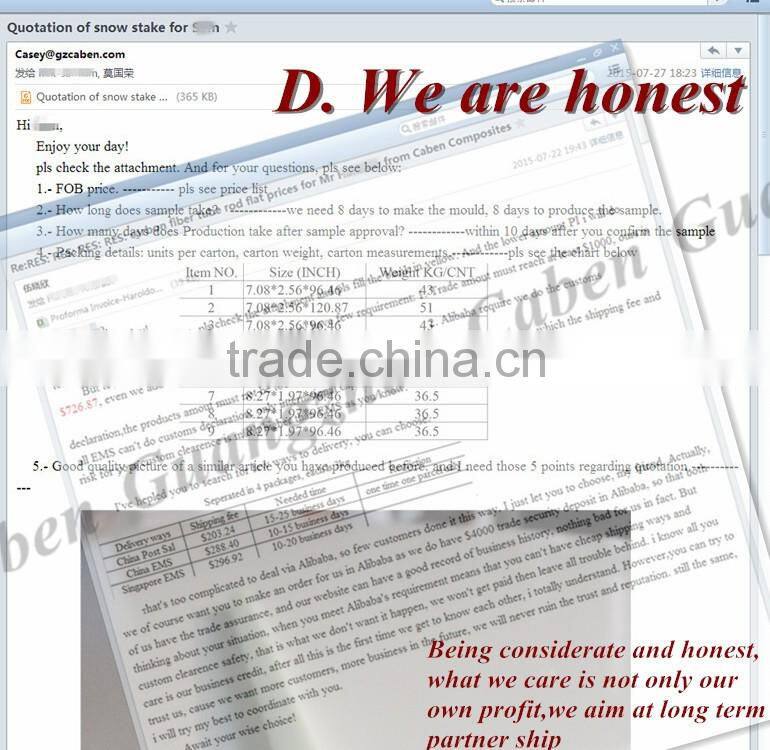 Weave carbon fiber stake