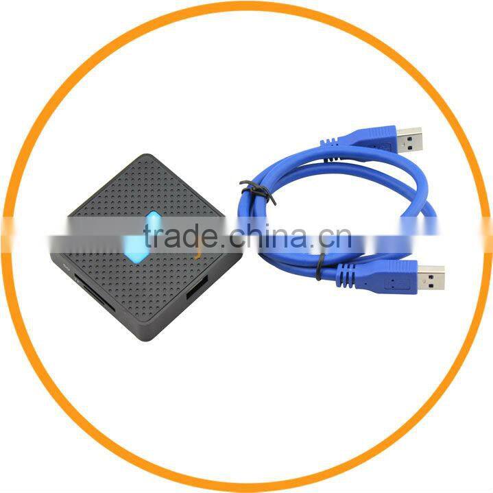 5Gbps High Speed USB 3.0 All in 1 SD TF CF XD M2 MS External Card Reader Adapter Black from dailyetech