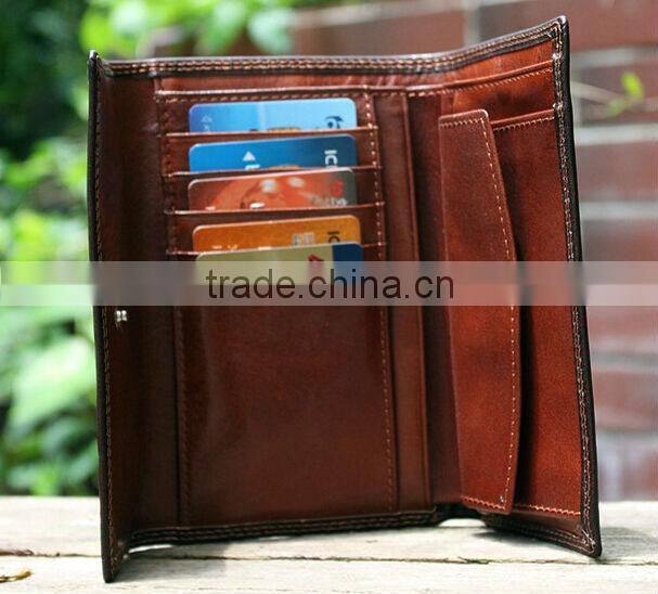 men's brown leather wallets high grade cowhide leather wallets for men