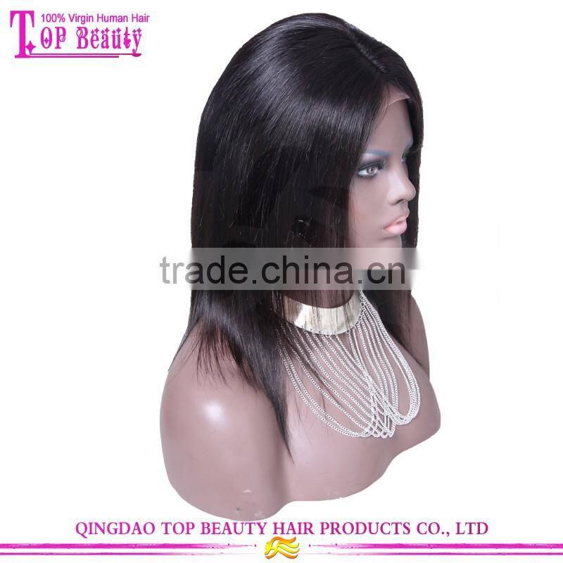 Hot Sale French Lace Base Wig Cheap Brazilian Silk Top Lace Front Wigs With Baby Hair