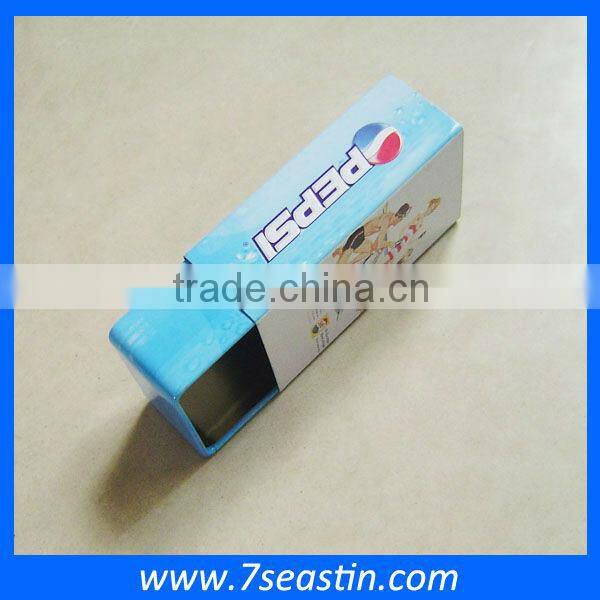 small slide tin box for mint