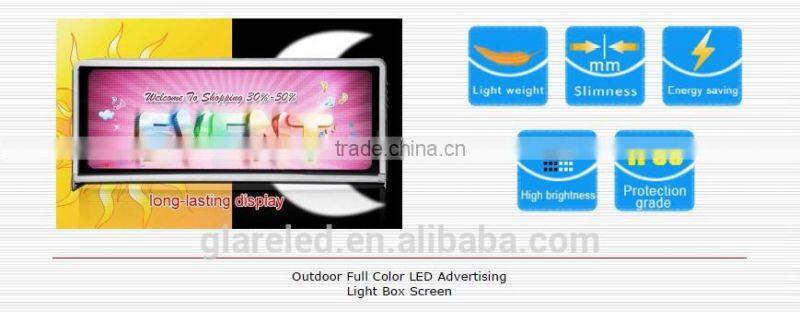 double sided advertisement for cars led display
