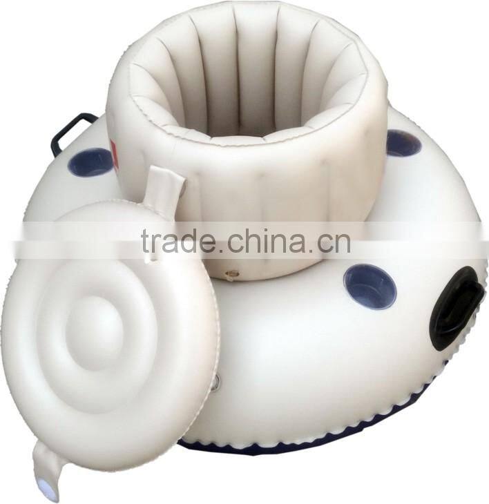 inflatable plastic pvc ice bucket with lid for party