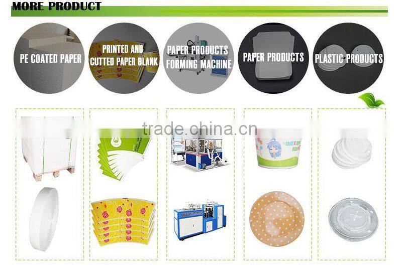 GoBest Various Color paper Material logo printed double pe coated sorbet cold drink cup