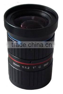 Metal body crystal glass 8.0 MP F1.2 ITS C mount Lens Focal length 35mm hd vision glasses germanium Lens