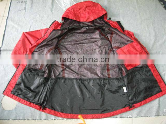 waterproof windbreaker with mesh lining for women