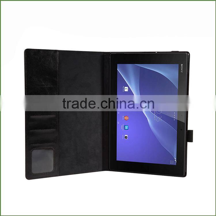 Flip Leather Case For Sony Xperia Z3 Tablet Compact With Card Slot