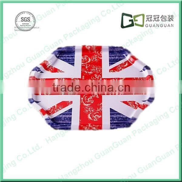 various size metal tin tray