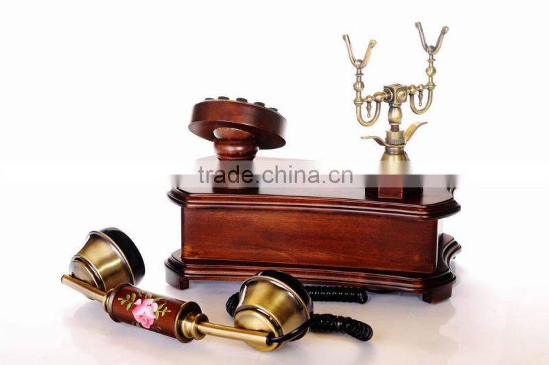 High Quality Classic Wood Caller ID Phone Cheap Hotel Telephone, Hotel Room Telephone