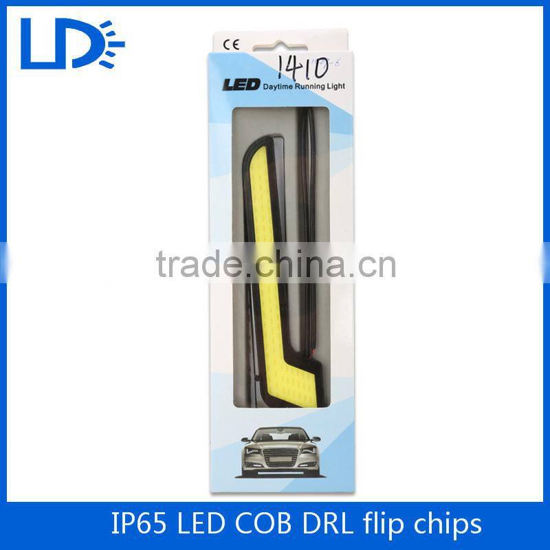 High quality 100% Waterproof 12v Metal housing Cob Drl Daytime Running Light Cob Led Drl