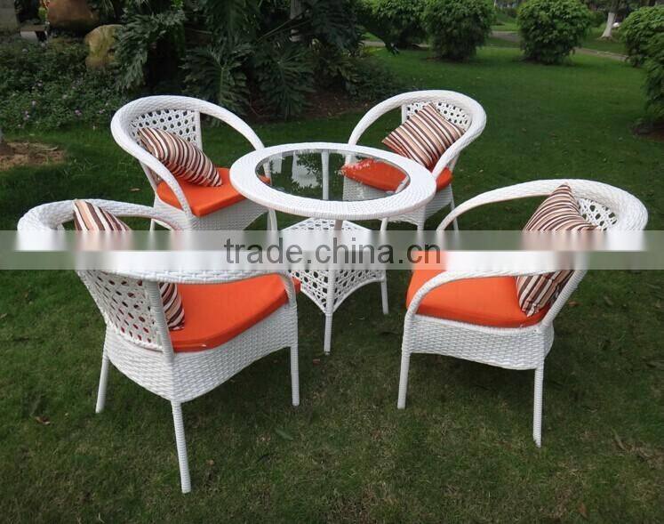 wicker rattan coffee table and chair/ patio tea set/ bistro set