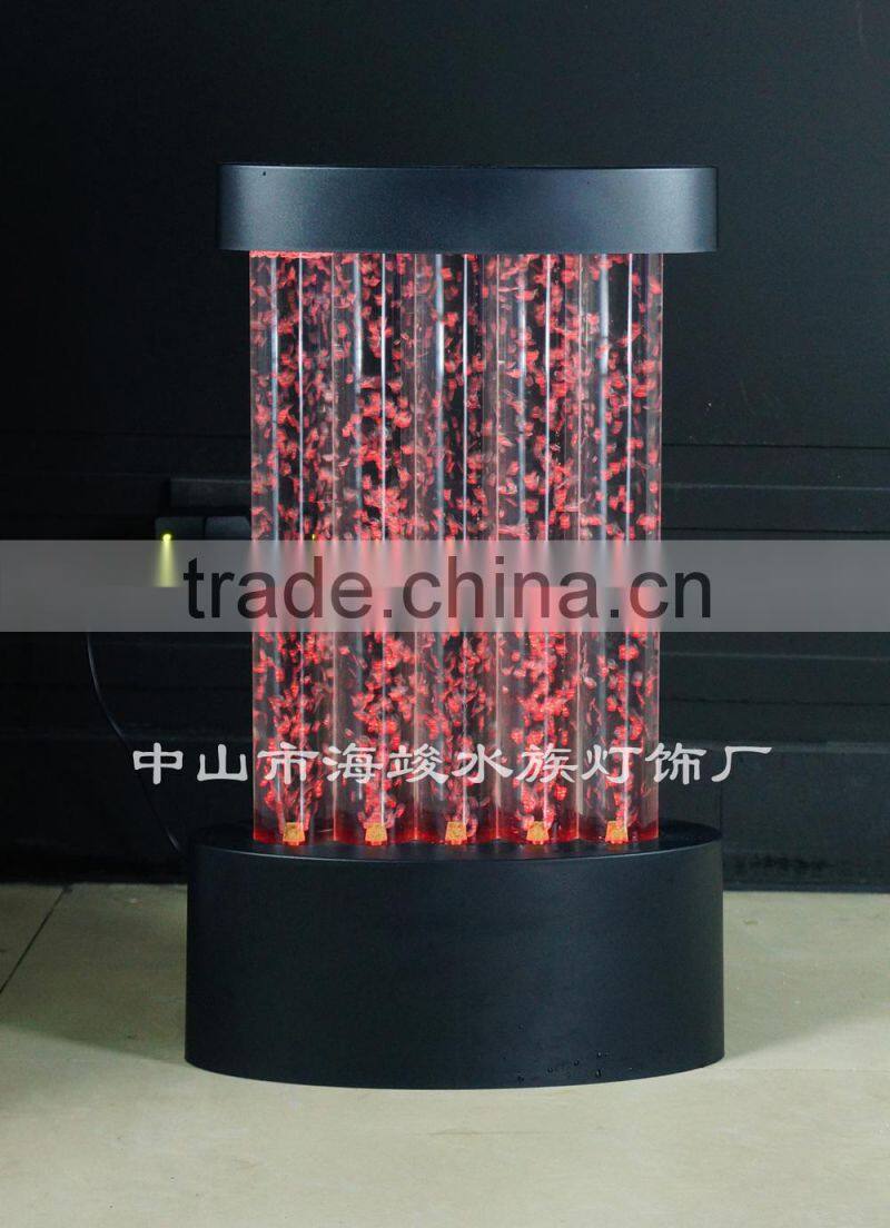 indoor color changing water faintain Led lighting water bubble decoration