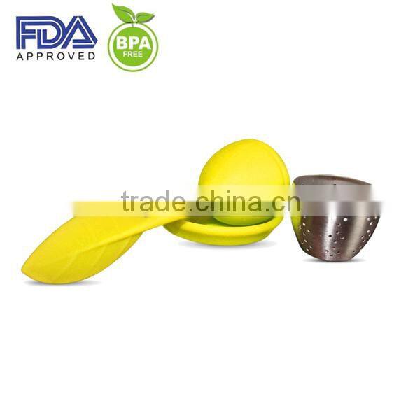 Leaf Tea Infuser Silicone Bottle With Tea Strainer