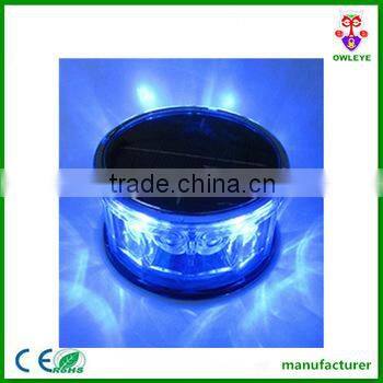 car led solar warning rotating light with magnet