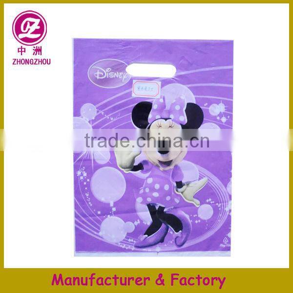 plastic reinforced die cut handle bag cheap price from Guangzhou manufacturer