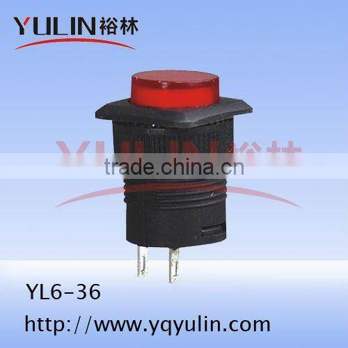 YL6-35 16mm push button mini switch on off 12v