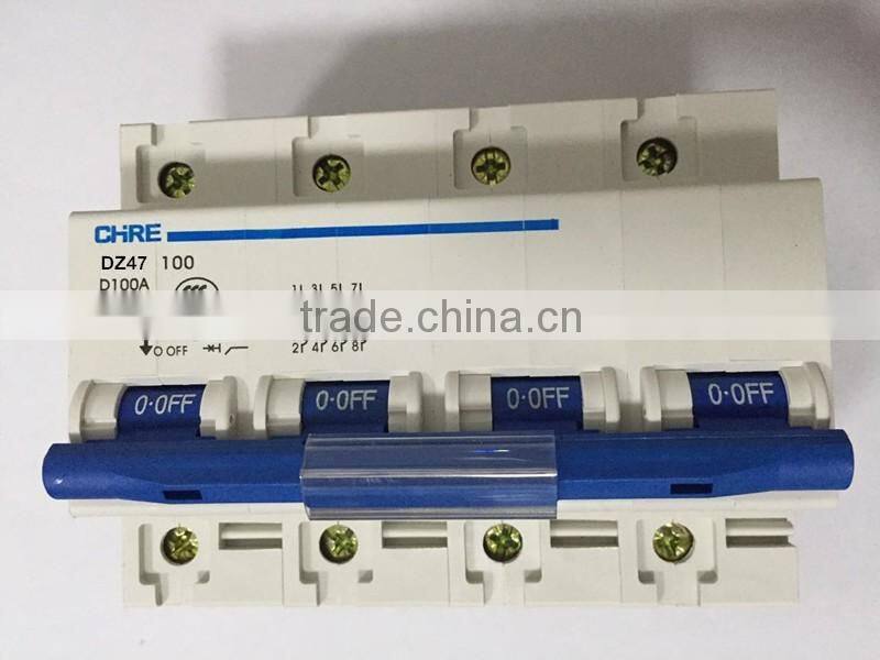 mini Circuit breaker DZ47-100 4P MCB