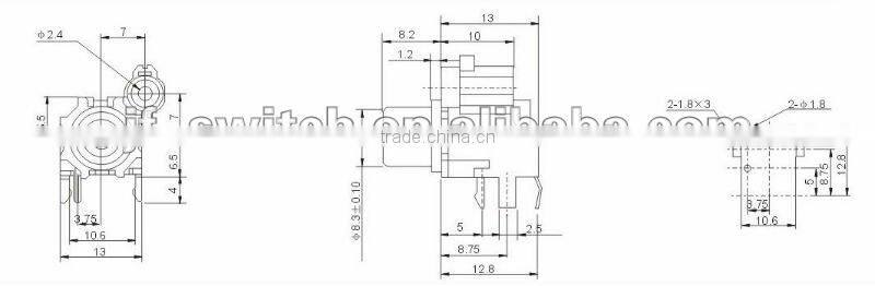 mini rca jack PJB-11V02A