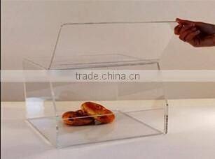 Frosted acrylic lockable candy box