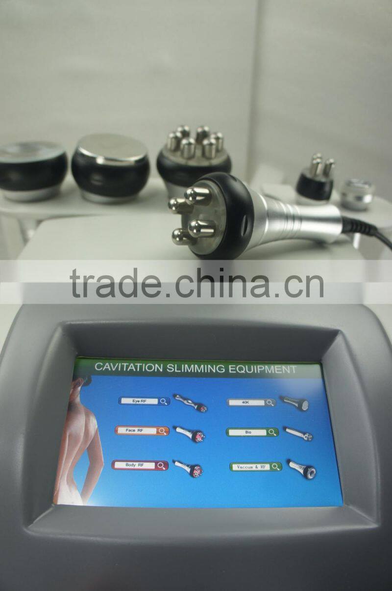 The United States sell like hot cakes!!!!guangzhou manufacturer portable 6 in 1 ultrasonic rf slimming cavitation beauty machine