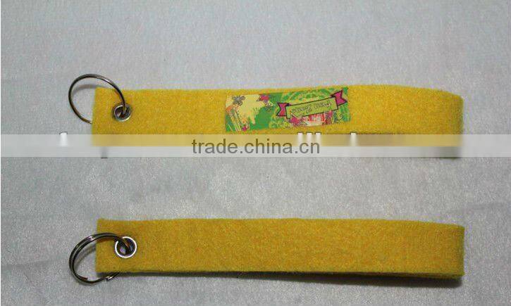 Printing felt lanyard with keychain