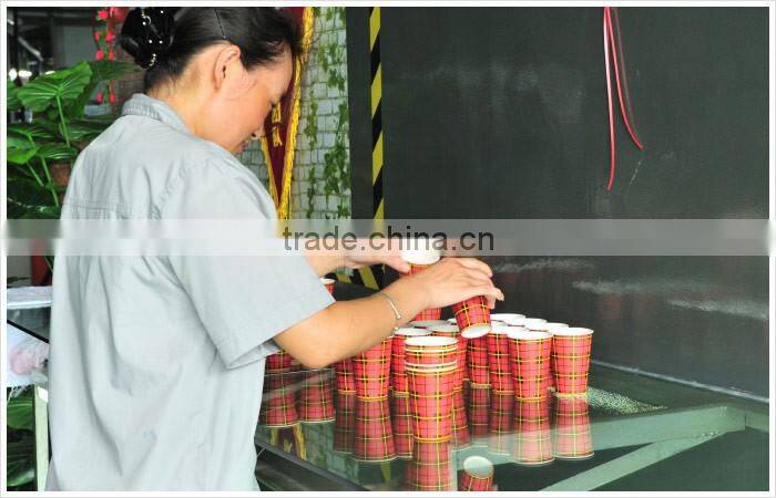 kraft ripple paper cup and lid/ coffee cup with lid/ raw material paper cup