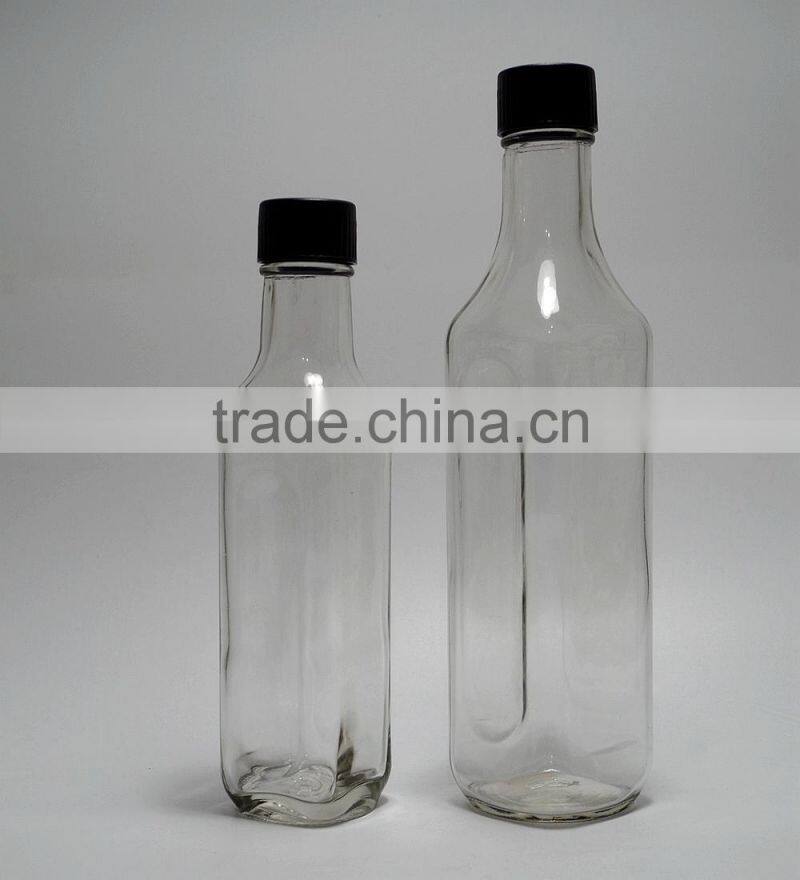 250ml/400ml glass spice bottle with plastic cap