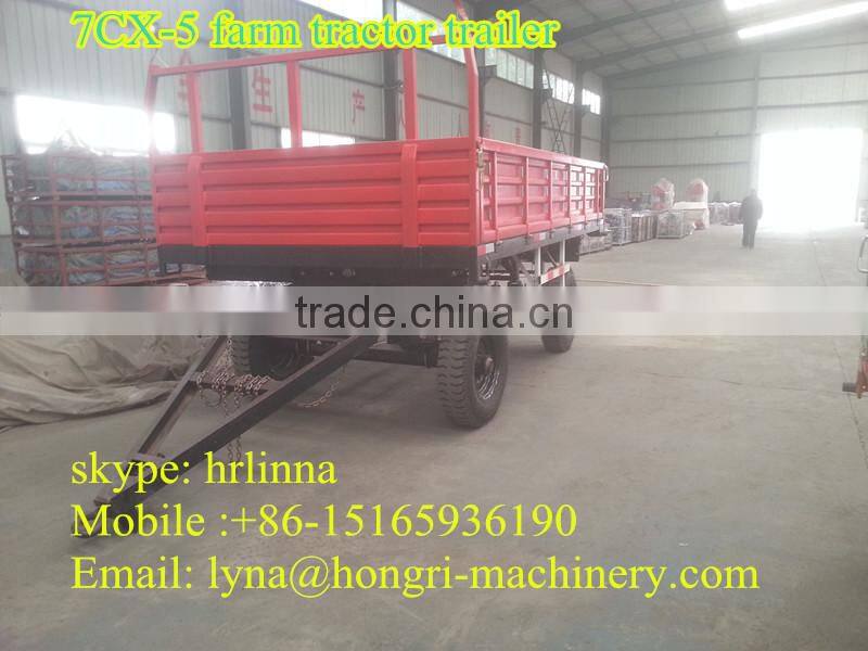 Agricultural truck double axle 7CX-5 farm tractor trailer