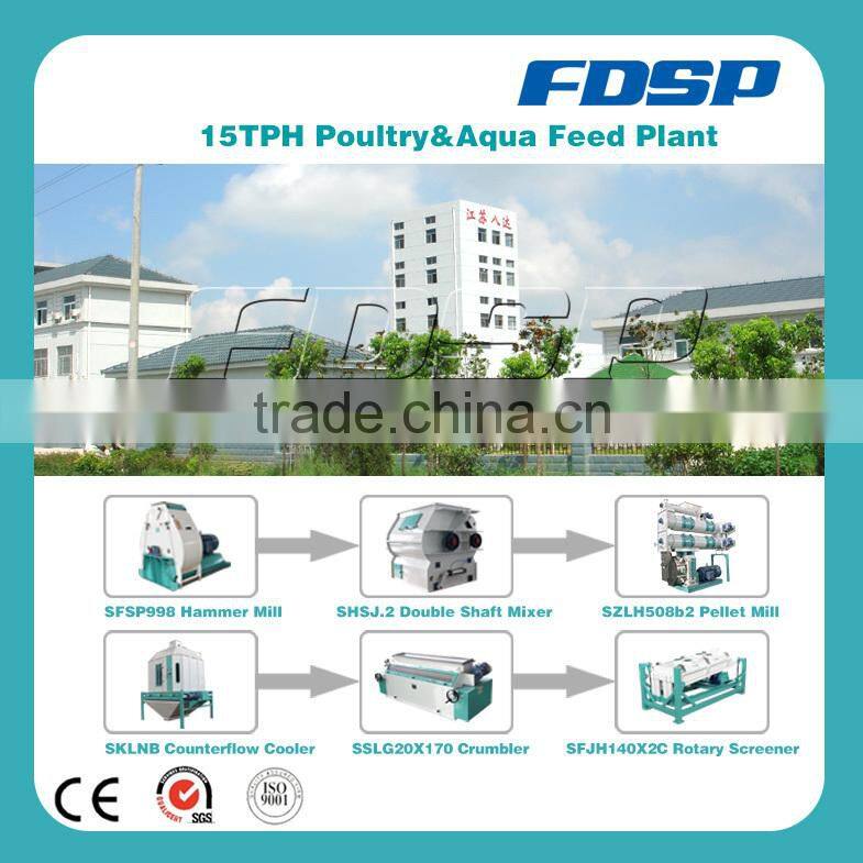 World advanced technology small poultry feed mill animal feed production line