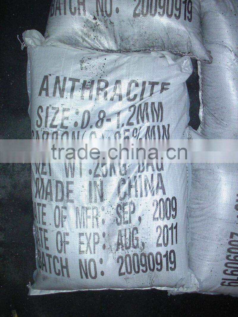 Granular bulk anthracite filter media for sewage water treatment industry