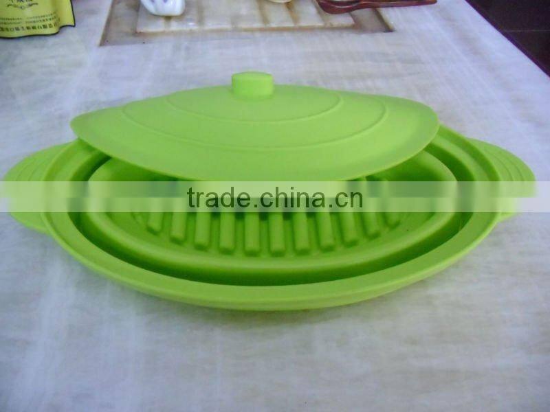 Recycling nontoxic silicone bakeware for baking