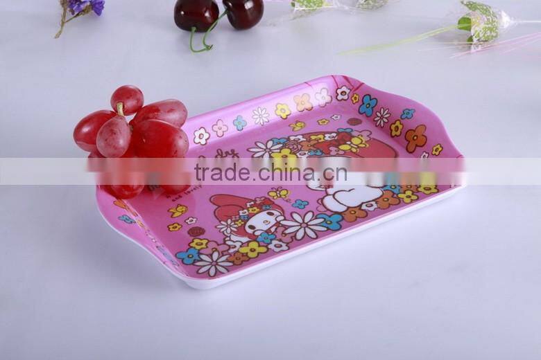 kids melamine plate, crockery serving dishes, summer style, pineapple printed