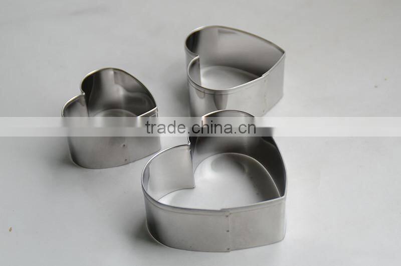 Heart-shaped Custom Cookie Cutters Set