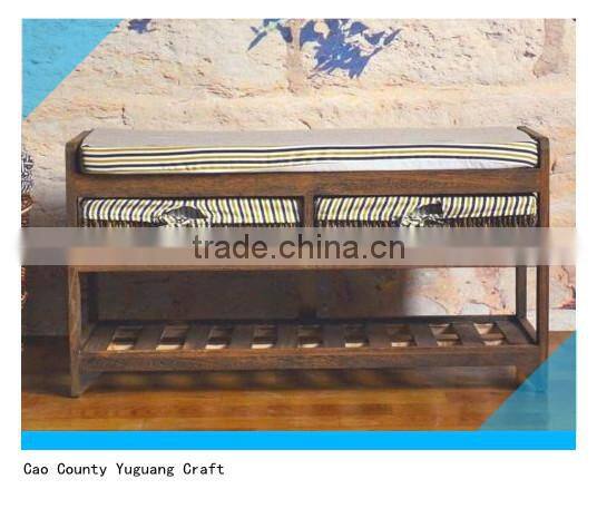 wooden Shoe Cabinet Shoe Rack Box Drawers Storage Rack