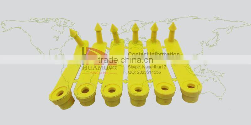 TPU sheep ear tag with yellow 41*15 mm