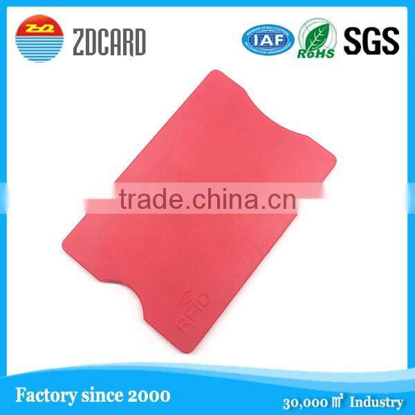 Hard anti-reading card holder with customized logo printing