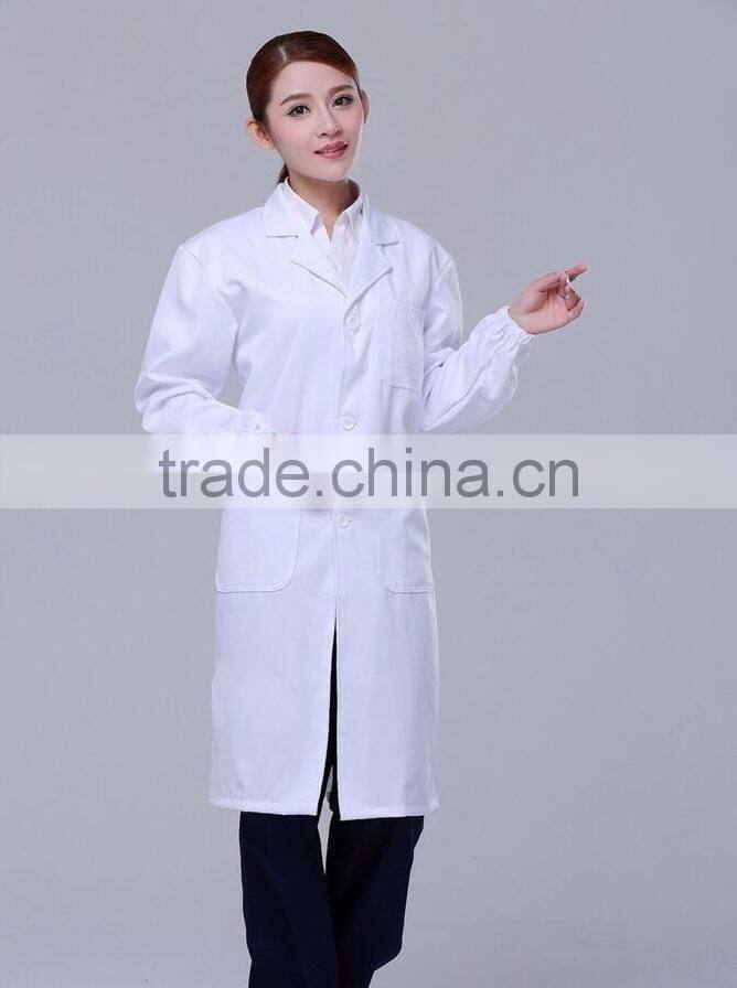 Wholesale customized polyester cotton long sleeve doctor nurse clothes nurse hospital staff uniforms