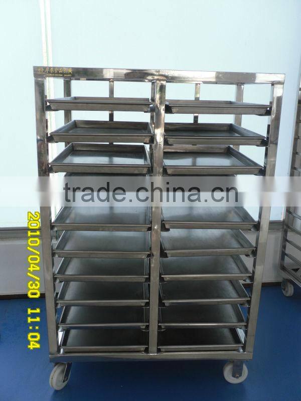 stainless steel 304 pan trolley