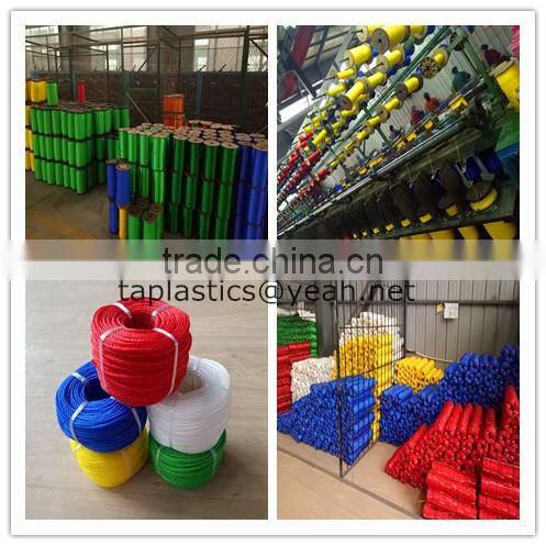 100% blue 3 strand polypropylene rope for tug and boat ships fishing