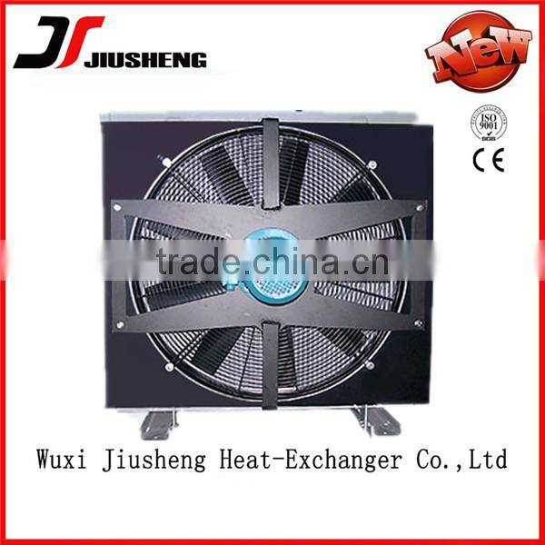 Vacuum brazed air cooled aluminum cooler core in heat exchanger