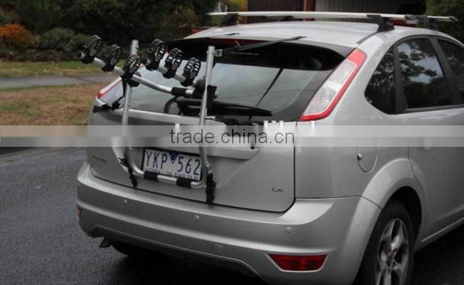 Manufacturer High Quality Rear Mounted 3 Bicycle Car Cycle trunk bike rack