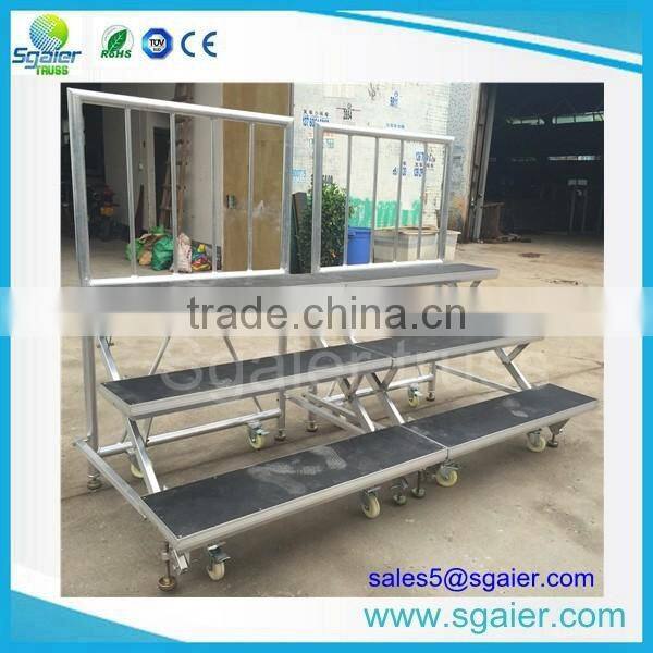 aluminum folding choir stage chorus stage choral riser