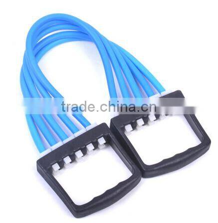 Chest Arm Resistance Tubing Band Strength Pull Exercise Toning Muscle Stretching