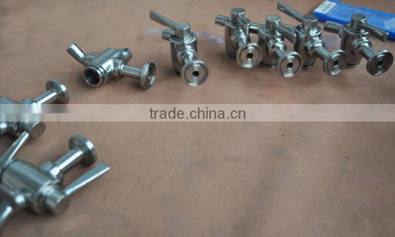 perlick style stainless steel clamped beer sample valve